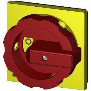 Montage avant 3LD9284-3B Mécanisme de fonctionnement rotatif avec commutateur sélecteur rouge/jaune