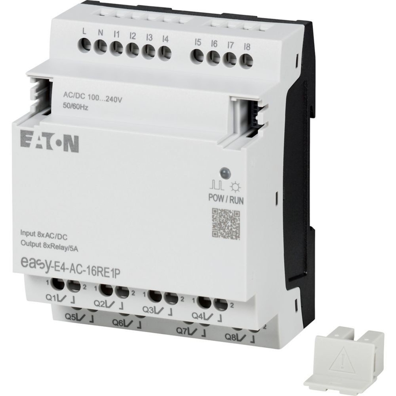 EasyE4 CPU 8DI4RO 100-240V AC/DC Source d'alimentation Clavier Interface Ethernet Des bornes de démarrage
