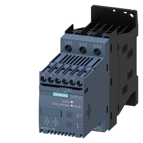 Applications industrielles 3RW30 Taille de démarreur souple S00 avec terminaux de contournement et de vis