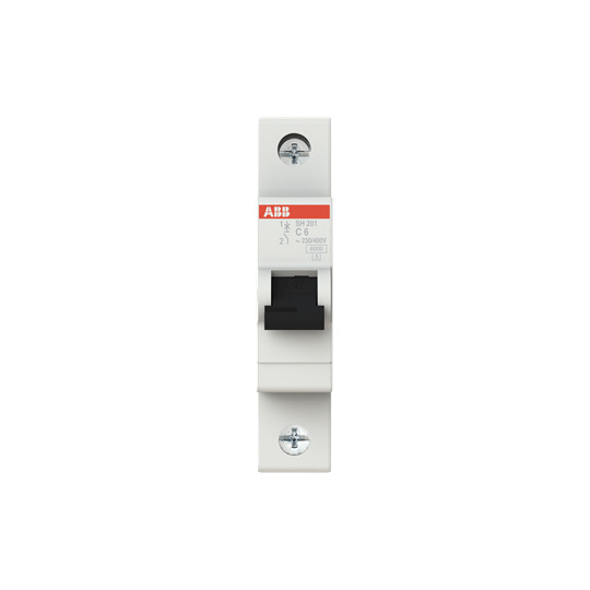 MCB SH201-C6 Disjoncteur miniature 1P C 6 A Adapté à diverses applications