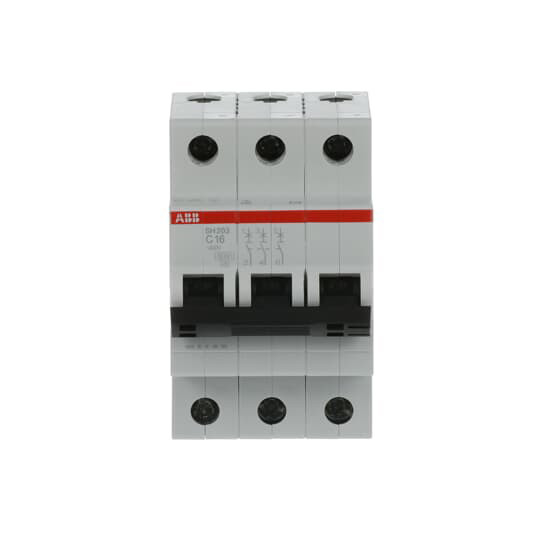 MCB SH203-C16 Disjoncteur miniature Nombre de pôle 3 16 A Fréquence nominale Hz 50