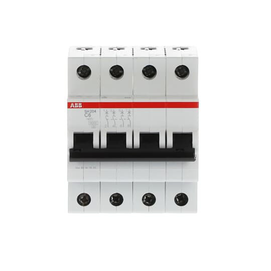 MCB SH204-C6 Disjoncteur miniature 4P C 6A Courant nominal 20A Voltage nominal 220V