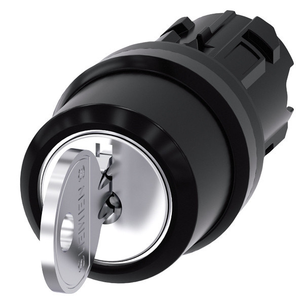 3SU1000-4BL11-0AA0 SIRIUS ACT Commutateur de clé en plastique RONIS 3 positions 2x45 pour les machines