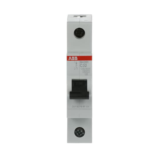 32A MCB SH201-C32 Disjoncteur miniature 1P C pour des opérations fluides et électriques