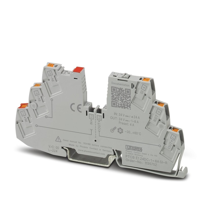 1 pôle 1135753 PTCB E1 24DC/1-4A SI-R Disjoncteur électronique avec 24 V CC