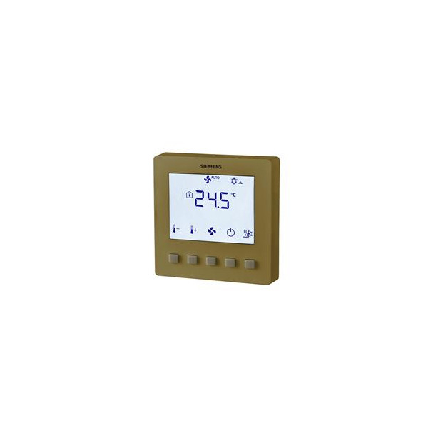 RDF510 Contrôleur de température ambiante de couleur dorée pour système de contrôle d'automatisation dans les bâtiments