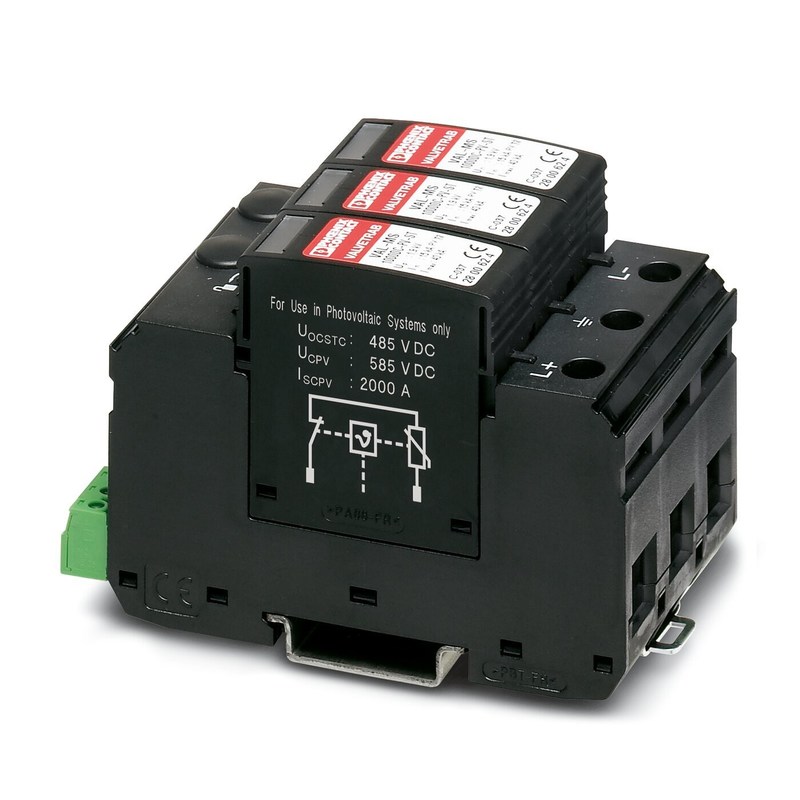 2 pôles 2800627 VAL-MS 1000DC-PV/2 V-FM Protecteur contre les surtensions de type 2 pour des performances optimales