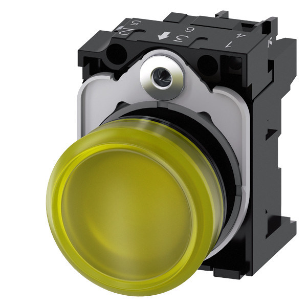24V AC/DC Lentille lisse FLUSH SIRIUS ACT Unité complète Pilot Light Plastic éclairé