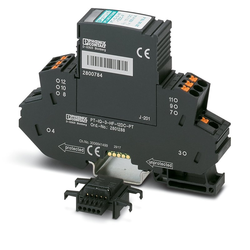 PT-IQ-3-HF-12DC-PT Protecteur contre les surtensions Voltage nominal 12V DC Dispositif de protection à 4 pôles