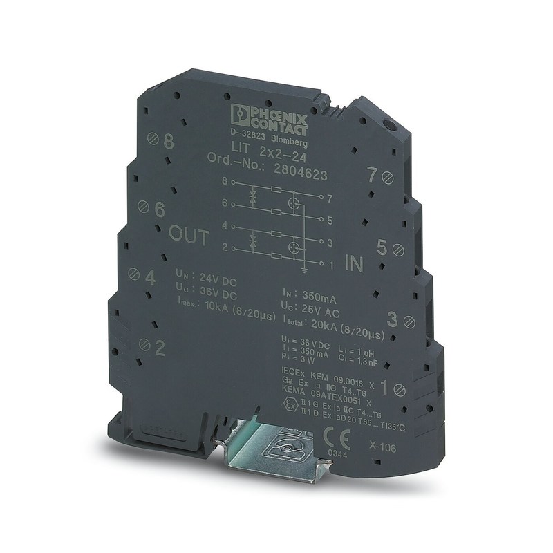 1 pôle 24V CC LIT 2X2-24 Protecteur contre les surtensions Technologie avancée pour des performances supérieures