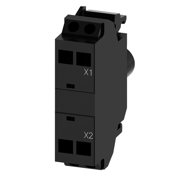 Le module LED SIRIUS ACT de Siemens 3SU1401-1BB40-3AA0 est équipé d'un terminal facile à charger au ressort.