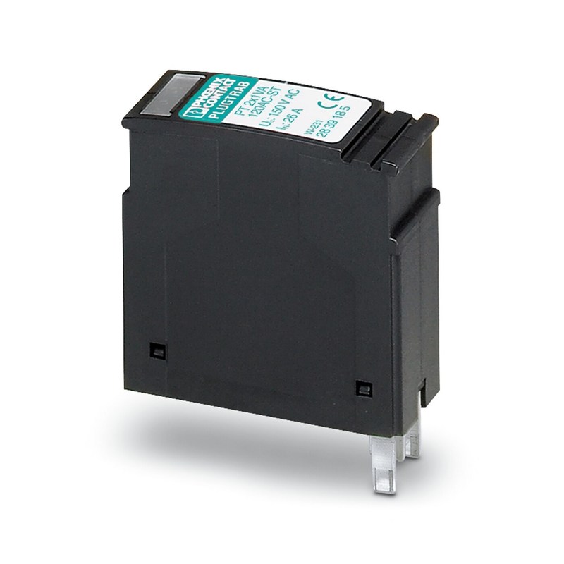 2839185 PT 2X1VA-120AC-ST prise de protection contre les surtensions pour les circuits à courant alternatif nominal de 120 V