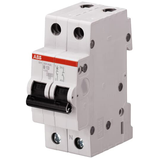 1 NP B 6 A Disjoncteur miniature MCB SH201-B6NA pour les applications industrielles