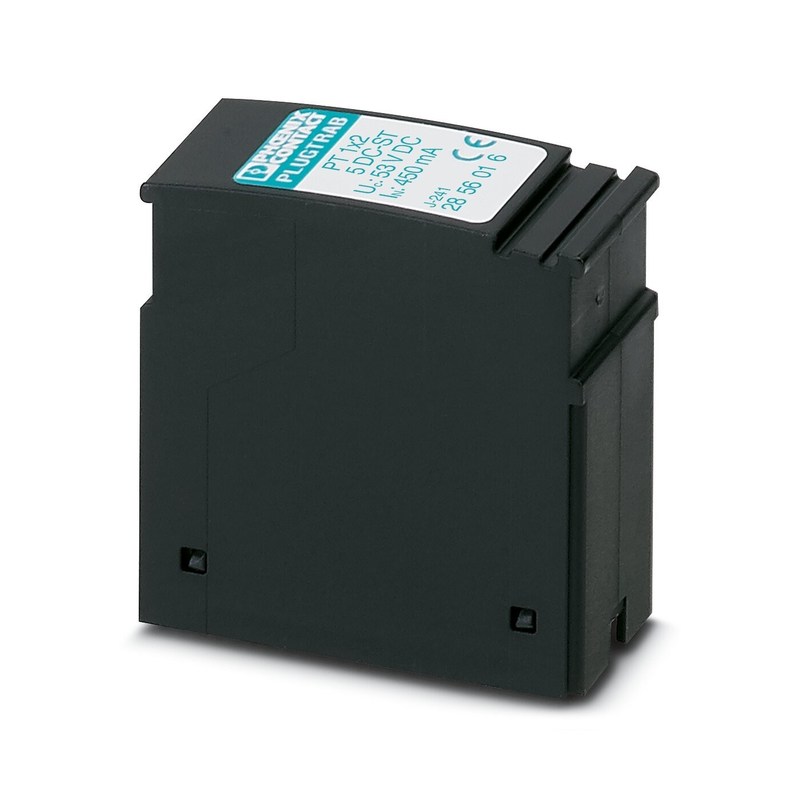 2856016 PT 1X2-5DC-ST Prise de prise de protection contre les surtensions Nombre de pôle 1 Voltage nominal 5 V CC