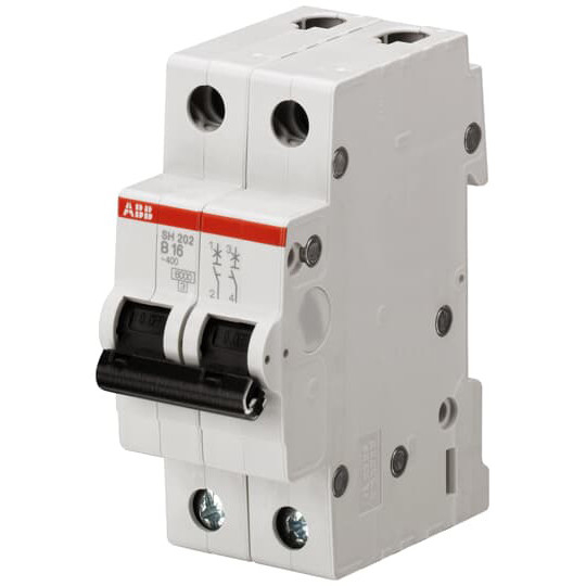 SH202-B16 Disjoncteur miniature 2P B 16 A 50 Hz Fréquence nominale et performance