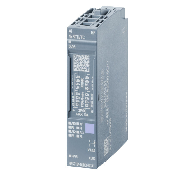 PLC 6ES7134-6JD00-0CA1 ET 200SP AI 4xRTD-TC Module d'entrée analogique avec fonctionnalité élevée