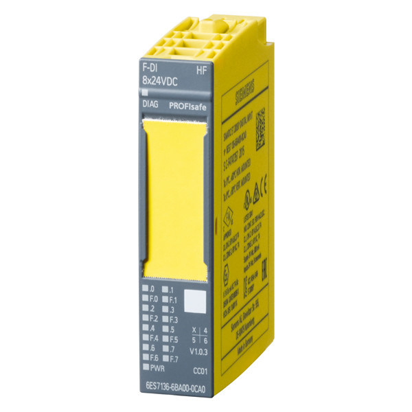 PLC 6ES7136-6BA01-0CA0 Module électronique F-DI HF 8x24VDC pour une surveillance précise