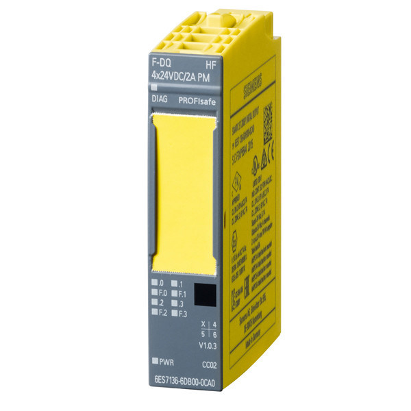 PLC 6ES7136-6DB00-0CA0 F-DQ HF 4x24VDC/2A Module électronique pour l'automatisation industrielle