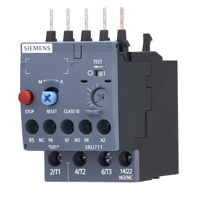 3RU7 Taille S00 Charge de contact 3RU7116-0EB0 Relais de surcharge avec 51,00 x 102,00 x 84,00 mm