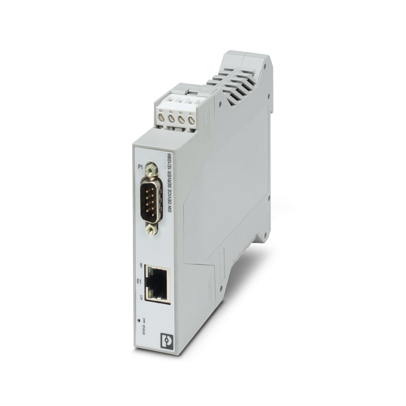 2702758 GW DEVICE SERVER 1E/1DB9 Convertisseur d'interface de contact Phoenix pour le transfert de données