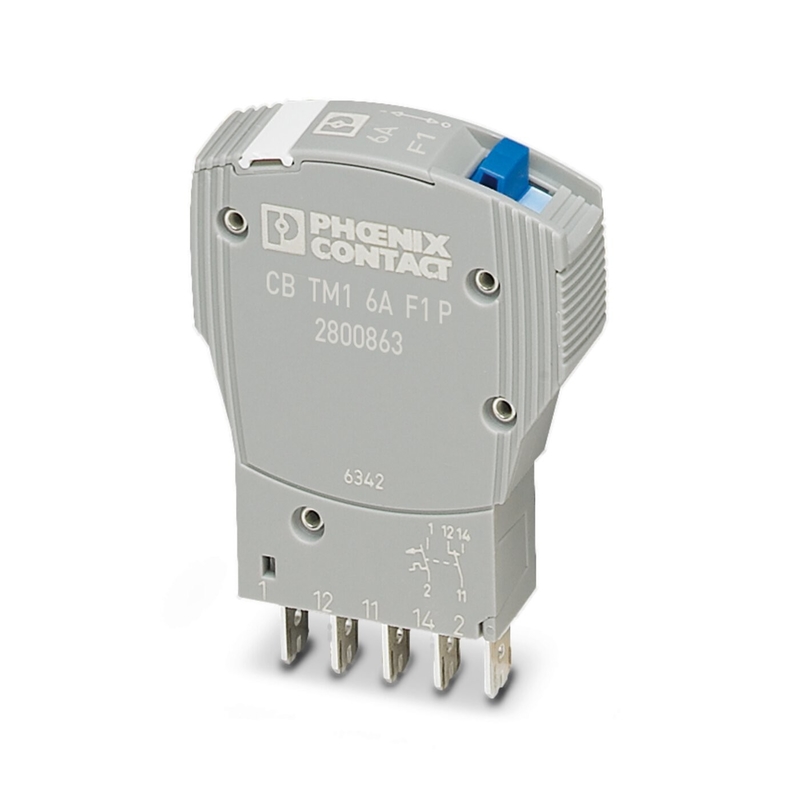 Contact Phoenix TM1 6A F1 P Dispositif thermique magnétique Détecteur de circuit 50V CC 5 pôles