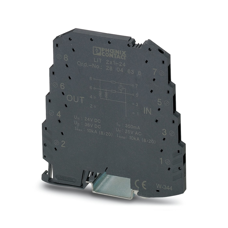 24V DC Voltage nominale 2 Protecteur contre les surtensions au pôle pour Phoenix Contact 2804649 LIT LIT 4X1-24
