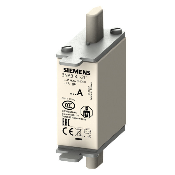 LV HRC Connexion de fusible GL/GG avec poignées d'adhérence non isolées et indicateur avant Taille 000 500V