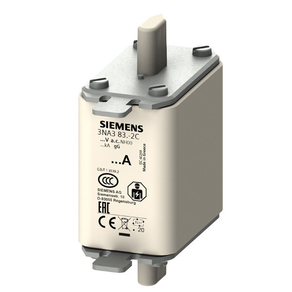 PLC 3NA3832-2C LV HRC Fuse Link GL/GG avec indicateur avant Taille 00 Facile à installer