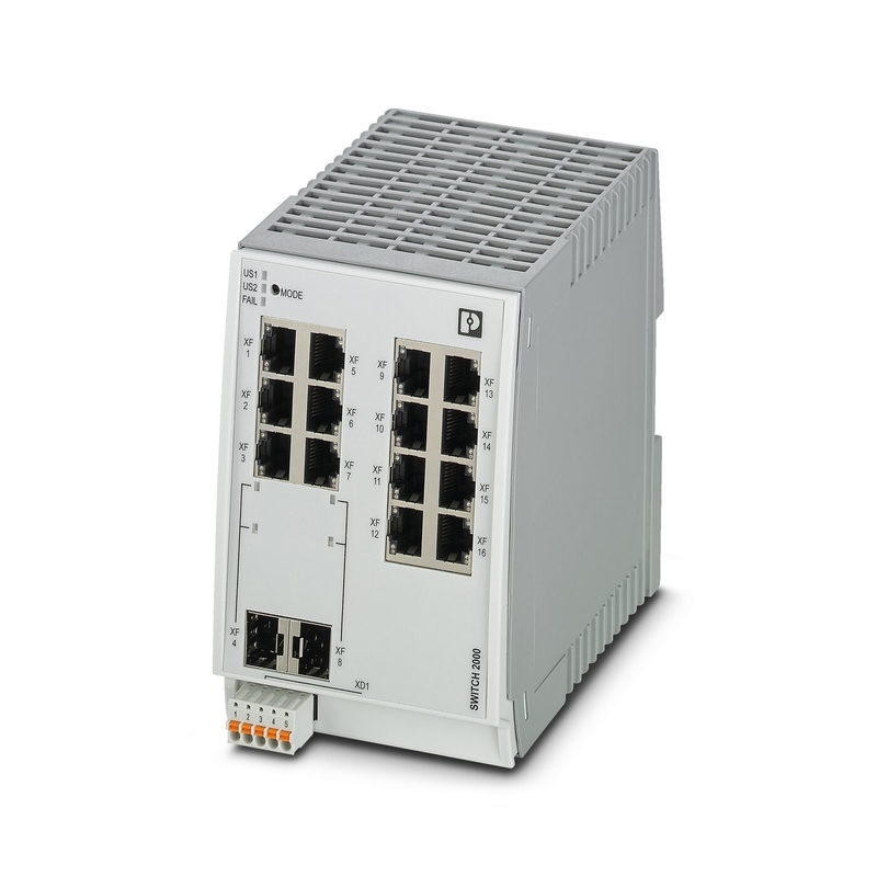 Commutateur Ethernet industriel FL SWITCH 2214-2SFX Réseau EtherNet/IP Niveau de protection IP65