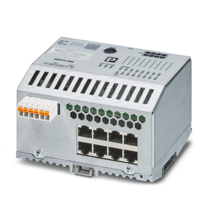 Commutateur Ethernet industriel FL SWITCH 2408 Niveau de protection IP65 et réseau EtherNet/IP