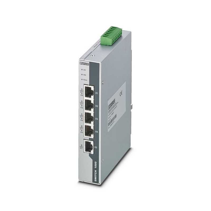 FL SWITCH 1001T-4POE-GT Commutateur Ethernet industriel pour réseaux stables et sécurisés