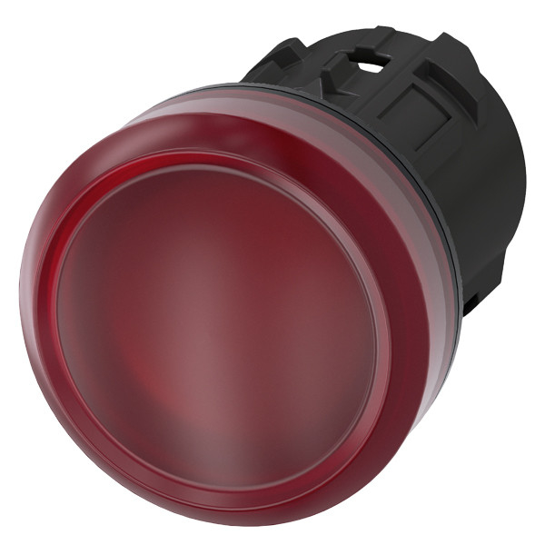 Siemens 3SU1001-6AA20-0AA0 SIRIUS ACT Lumière pilote en plastique rouge avec lentille lisse