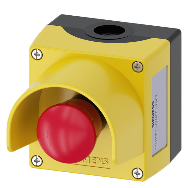 Emballage rond de 22 mm pour les dispositifs de commande, montage au sol du terminal à vis 3SU1801-0NA00-2AC2